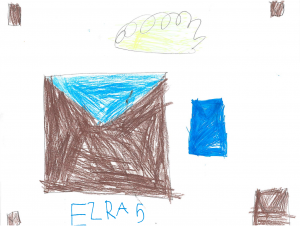 handrawn crayon picture of an envelope by Ezra